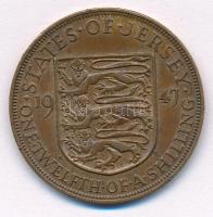 Jersey 1947. 1/12Sh Br "VI. György" T:2
Jersey 1947. 1/12 Shilling Br "George VI&quo...