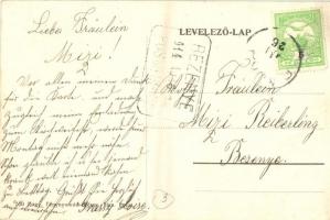 Rajka, Fő utca, üzlet, zsilip + 1914 Bezenye Pü. pecsét