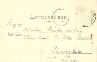 1901 Salgótarján, Zagyvai rakodó, iparvasút, vagonok. Kiadja Polacsek József