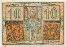 Sopron 1918. 10f utalvány T:I,I- kis fo.
Adamo SOP-4.1