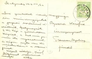 1913 Szatymaz, üdvözlet a szegedi bortermelő vidékről, szőlősben készült felvétel, szőlőskert. photo