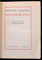 Giacomo Casanova Emlékiratai. Fordította Takács Mária. Bp.,(1925), Világirodalom Könyvkiadóvállalat....