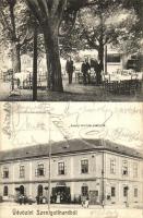 1911 Szentgotthárd, Arany Korona szálloda, étterem kerthelyisége. G. H. P. 95. sz. (EK)