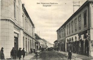 1917 Szigetvár, Báró Biedermann Rezső utca, Kobza Károly üzlete. Kiadja Kozáry Ede