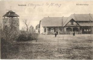 1917 Szolnok, Művésztelep. Kiadja Gettler József