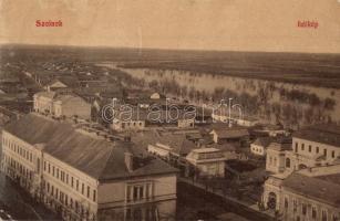 1912 Szolnok, látkép, ártér víz alatt, Tiszai áradás. W. L. (?) 661. Kiadja Fuchs és Társa (EK)