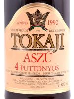 1990 4 puttonyos Tokaji aszú, 0,5 l. bontatlan palack