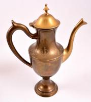 Vegyes réz tárgy tétel (gyertyatartó, váza, kiöntő stb.), 10 db