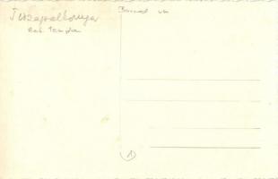 Tiszapalkonya, utcakép, Református templom, ökrösszekér. photo