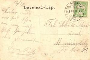 1908 Dombóvár, Újdombóvár; Pályaudvar, vasútállomás, létra, vasutasok. Kiadja Bruck Sándor + Újdombó...