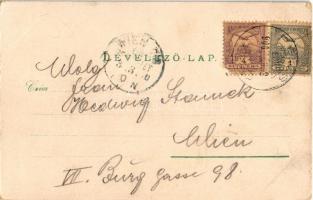 1900 Pécs, Király utca, Székesegyház, Takarékpénztár, Széchenyi tér. Kiadja Blancz József. Druck v. ...