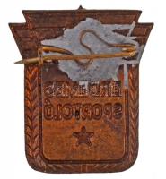 ~1949-1956. "Érdemes Sportoló" zománcozott Br jelvény (30x26mm) T:2
/ Hungary ~1949-1956....