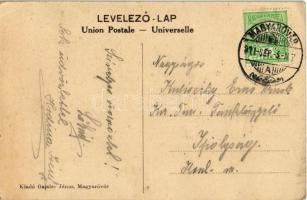 1911 Magyaróvár, Mosonmagyaróvár; templom, Paar J. üzlete. Gassler János kiadása (kicsit ázott sarka...