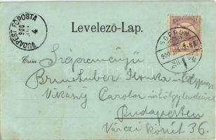 1900 Sopron, Oedenburg; Várostorony, Várkerület, Varga és Dukasz üzlete