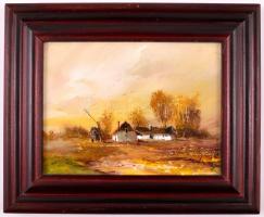 Benda Zoltán (1963-): Tanya. Olaj, farost, jelzett, keretben, 12×16 cm