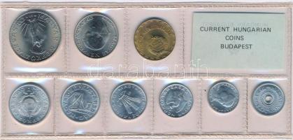 1981. 2f-10Ft (9xklf) érmés forgalmi sor fóliatokban T:1 Adamo FO14