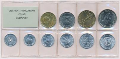 1989. 2f-20Ft (10xklf) érmés forgalmi sor fóliatokban T:1 Adamo FO22