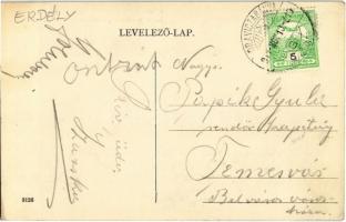 1911 Oravica-Anina, Oravita-Anina; Hegyipálya Lissavai vasútállomással, viadukt és alagút télen. kia...