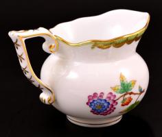 Herendi Viktória mintás kis kiöntő, kézzel festett, jelzett, apró kopás nyomokkal, m:9 cm