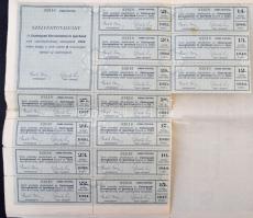 Esztergom 1932. "Esztergomi Kereskedelmi és Iparbank" részvénye teljesen befizetett 25P-rő...