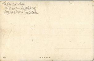 Talmudisté / Talmudists, Jewish art postcard, Judaica. D.K. & Co. P. 691. s: S. Kohn  (EK)