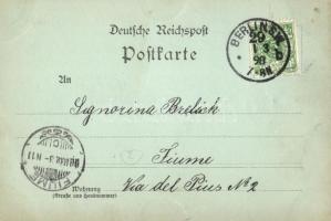 1898 Berlin, Lustgarten. Kunstverlag J. Goldiner 373. / park