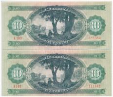 1975. 10Ft (5x) egyugrással sorszámkövetők T:I
Adamo F8