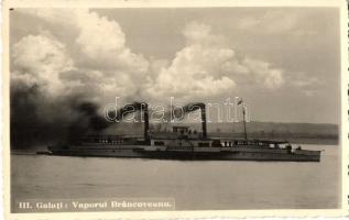 Galati, Galatz; Vaporul Brancoveanu / SS Brancoveanu steamship