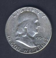USA 1954. 1/2$ Ag "Franklin" T:3
