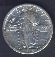 USA 1918D 1/4$ Ag "Liberty" T:3 kis ph, k. R!