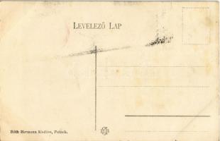 Putnok, Izraelita templom, zsinagóga, nagytőzsde. Róth Hermann kiadása / synagogue