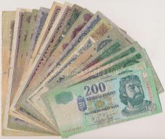 Vegyes 18db-os pengő-forint bankjegy tétel T:III,III-