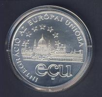 1995. 1000Ft Ag "Integráció az EU-ba" T:BU Csak 5000db! Eredeti dísztokban, tanúsítvánnyal...