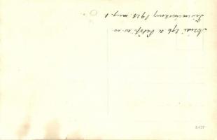 1928 Aszódi 296. sz. Petőfi cserkészcsapata Tiszavárkonyban / Hungarian boy scouts camp with tent. p...