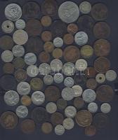 73db vegyes fémpénz, egész világ, régi és új, benne jobbakkal T:vegyes
