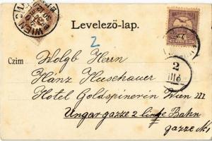 Budapest XXII. Budafok, Promontor; katolikus templom, tömeg, magyar zászlók. Ifj. Simon József kiadá...