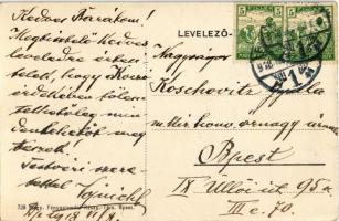 1918 Budapest III. Csillaghegy, Villa Thold, park részlet