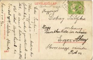 1910 Fehérgyarmat, utcakép, vendéglő, Tóth Lajos üzlete. Kossuth nyomda 372