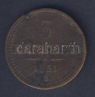 Ausztria/magyar verdejel 1851G 3Kr T:3/3- ph.