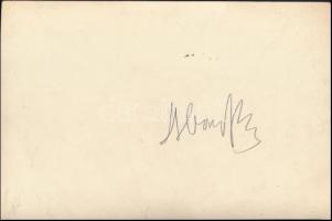 1932 Bajor Gizi (1893-1951) és Abonyi Géza(1894-1949) színész közös jelentben, fotó a színészek aláí...