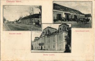 1906 Vál, Piac tér, Dreher kastély, lovaskocsi, Szövetkezeti üzlet és saját kiadása