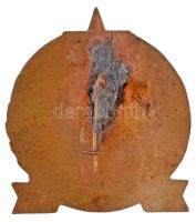 DN "Vízügyi Szolgálat" zománcozott fém jelvény (39,5x43mm) T:2