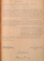 1943 Balatonakarattya, Rákóczi Sport Egyesület jegyzőkönyve. 1943. Egy vitorlás éd evezős, tenisz sz...