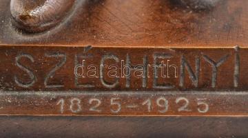 Felsőőri Fülöp Elemér (1882-1946): Széchenyi 1925. Bronz, jelzett, m: 24 cm