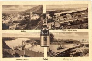 1941 "Csaba" MFTR gőzös pecsétje. Bodrog részlet a Csaba oldalkerekes vontató gőzössel Tok...