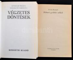 2 militária könyv: Frieden-Richardson: Végzetes döntések. Ervin Rommel: Háború gyűlölet nélkül