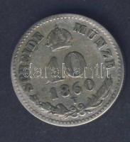 Ausztria/olasz verdejel 1860V 10Kr Ag T:3/4+