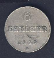 Ausztria 1849A 6Kr Ag T:3