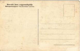 Budapest XV. Rákospalota-Újpest, Horváth Imre nagyvendéglő, étterem kert, pincérek és vendégek