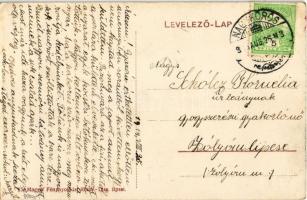 1905 Kocsér, Római katolikus templom, Szent István szobor, Turcsányi István üzlete (EK)